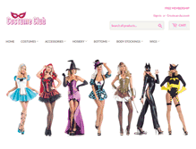 Tablet Screenshot of costumeclub.com